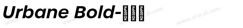 Urbane Bold字体转换